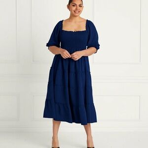 The Neslie Nap Dress in Gingham Blue